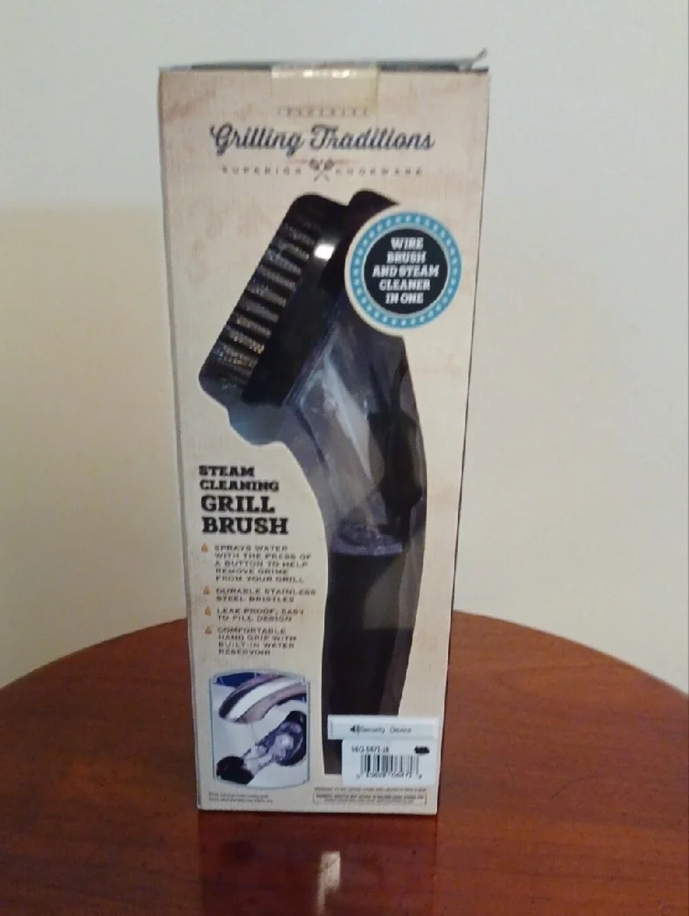 Grilling Traditions Steam Cleaning Grill Brush - Black